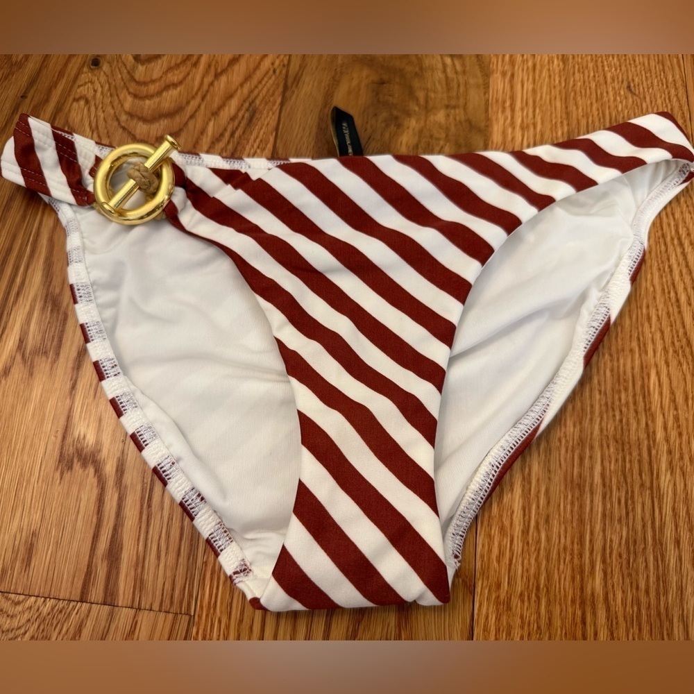 ViX Swimwear Paula Hermanny Audrey Bottom Boardwalk Brown Size XS